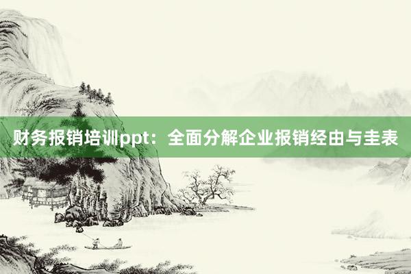 财务报销培训ppt：全面分解企业报销经由与圭表